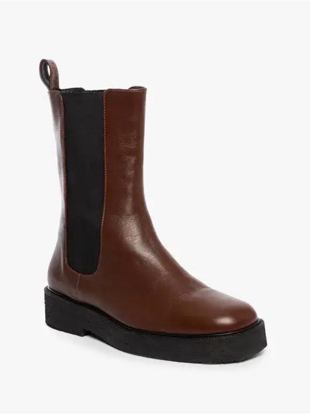 STAUD PALOMINO BOOT Brown Leather Chelsea Boot